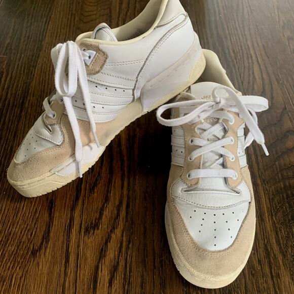 adidas Rivalry Low "Home of Classics" EG5148 – Linen Beige & White – Mens 8 - Picture 2 of 8